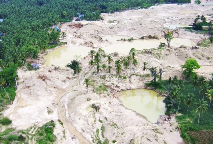 Nasib Cagar Alam Panua, terbabat tambang emas ilegal. (Foto: Sarjan Lahay. Mongabay Indonesia)