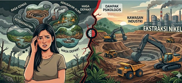 Ilustrasi NIkel yang telah berdampak negatif ke lingkungan dan warga.