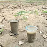 Sampel air yang terkontaminasi sedimentasi pascabanjir