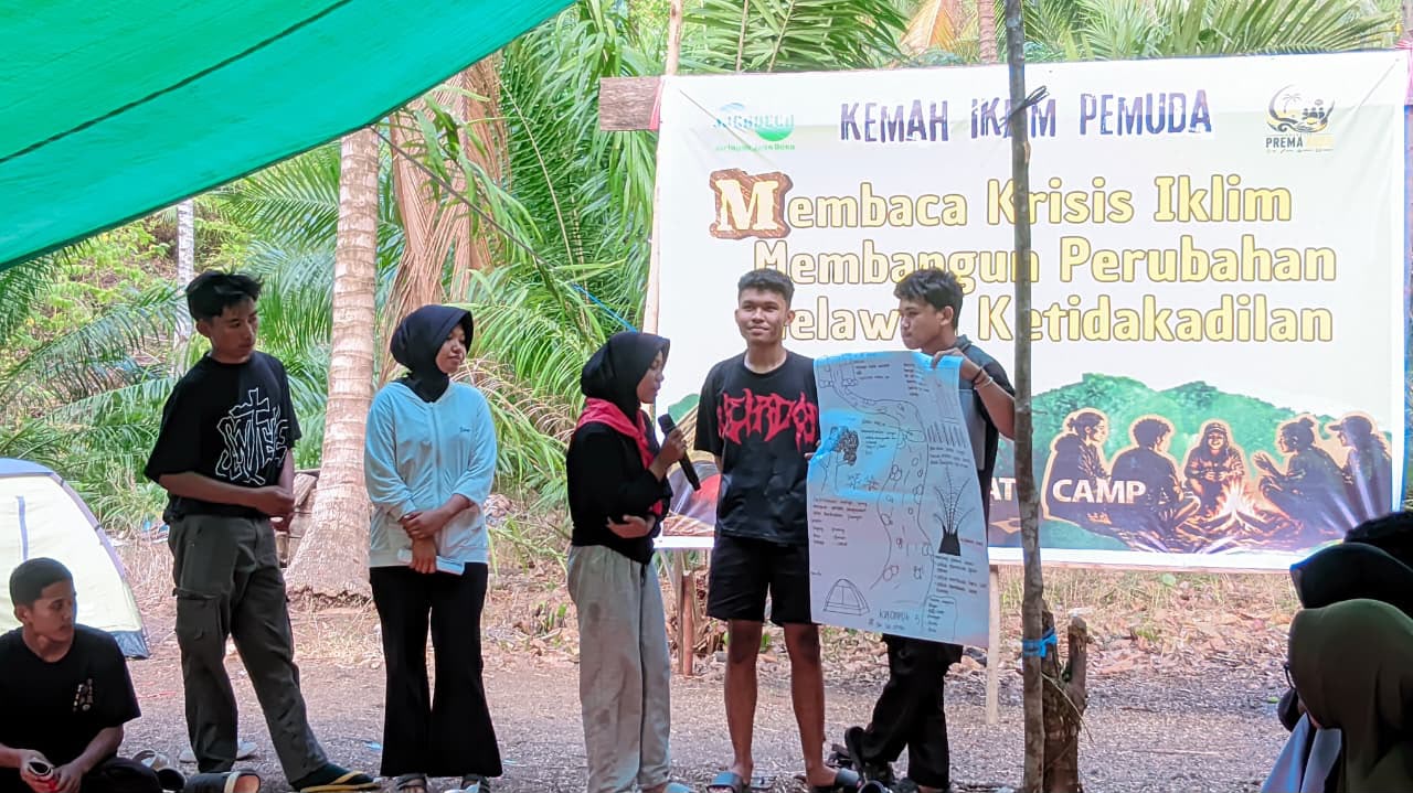Kegiatan Climate Camp di Desa Lonu, Kabupaten Buol, Sulawesi Tengah, pada 26–28 September 2026.