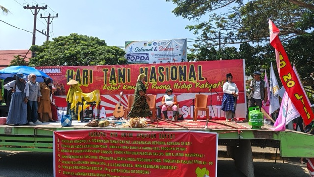 Peringatan Hari Tani Nasional di Kabupaten Buol, Sulawesi Tengah. (Foto: Jaga Deca)