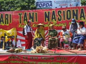 Peringatan Hari Tani Nasional di Kabupaten Buol, Sulawesi Tengah. (Foto: Jaga Deca)