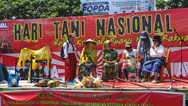Peringatan Hari Tani Nasional di Kabupaten Buol, Sulawesi Tengah. (Foto: Jaga Deca)